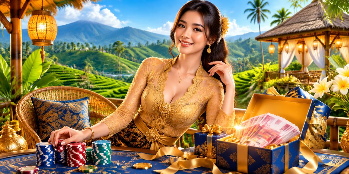 Model perempuan Indonesia menunjukkan cara bertransaksi di platform taruhan digital