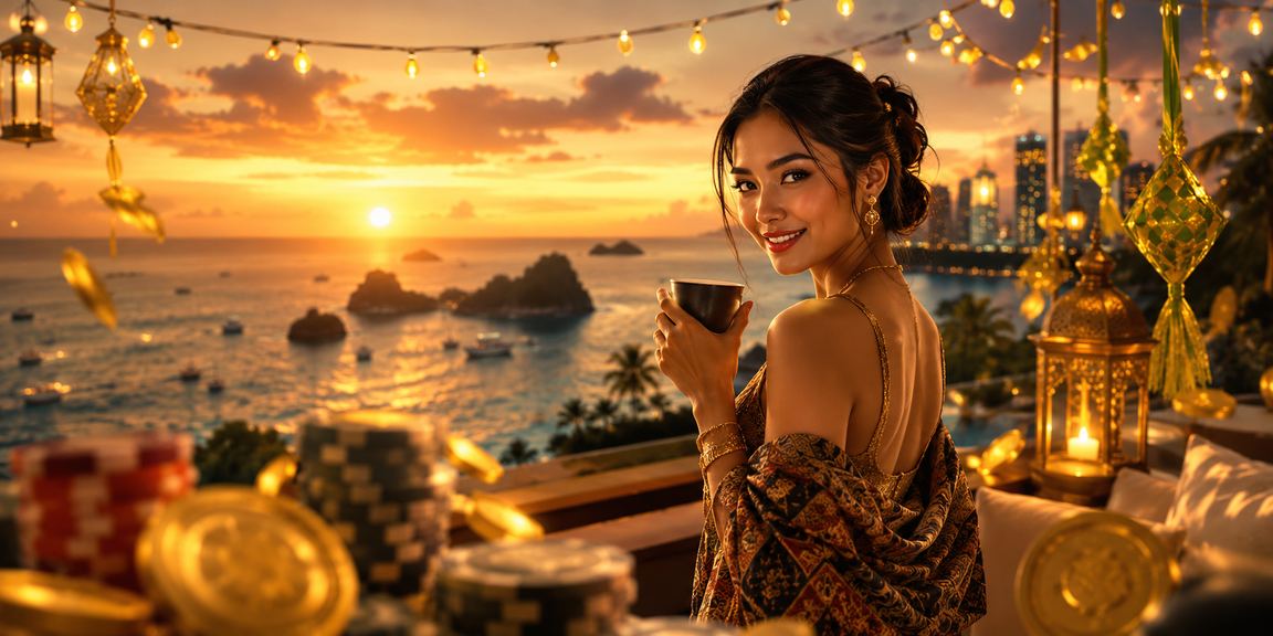 Pengguna VIP superbonus88 mengecek saldo sambil bersantai dengan kopi