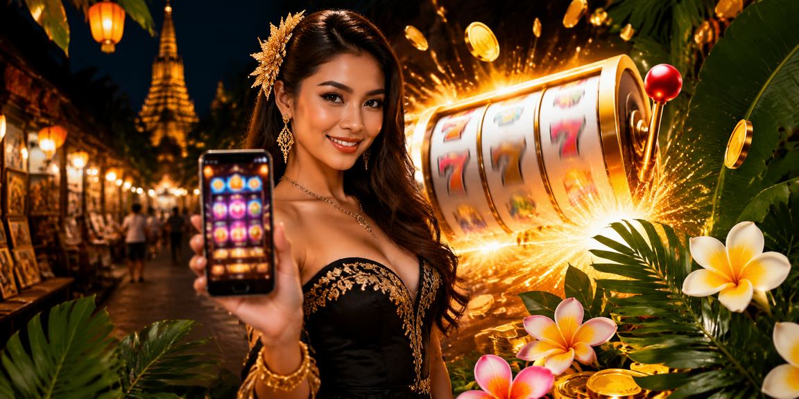 Ilustrasi permainan slot terbaru dengan tema neon yang menarik